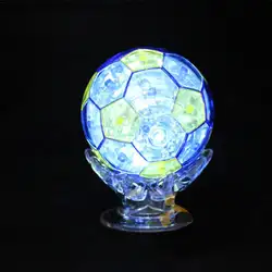 3D Футбол Кристалл Головоломка игрушка Кубок мира по футболу 3D Кристалл Головоломка с подсветкой