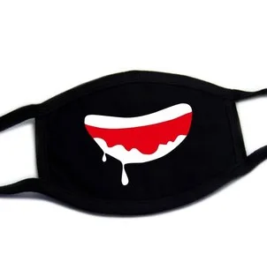 

3PCS Hot Cute Cartoon Face Mask Funny Teeth Pattern Anti Dust Unisex Winter Warm Mouth Mask Multi Style