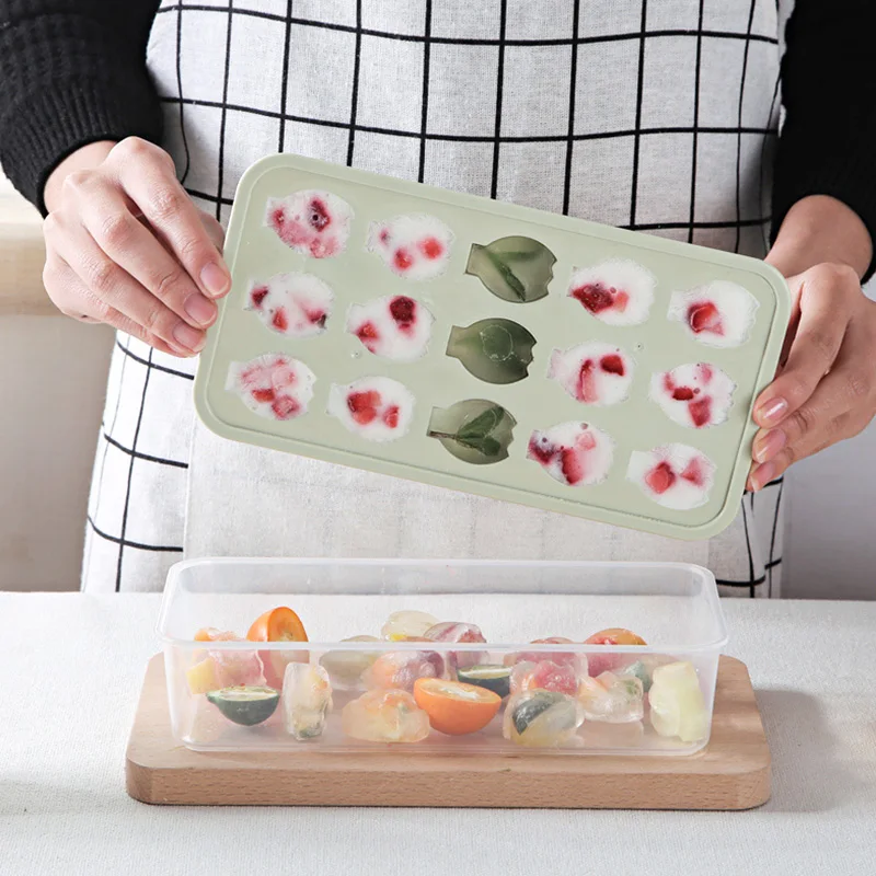 Форма для льда домашний холодильник с крышкой коробка для льда DIY губка для мороженого аксессуары для кухонного бара инструменты для виски