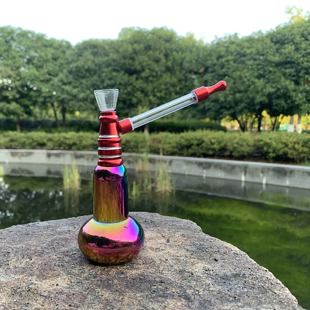 Курно кальян стеклянный водокурительная труба металлические табачные трубы с