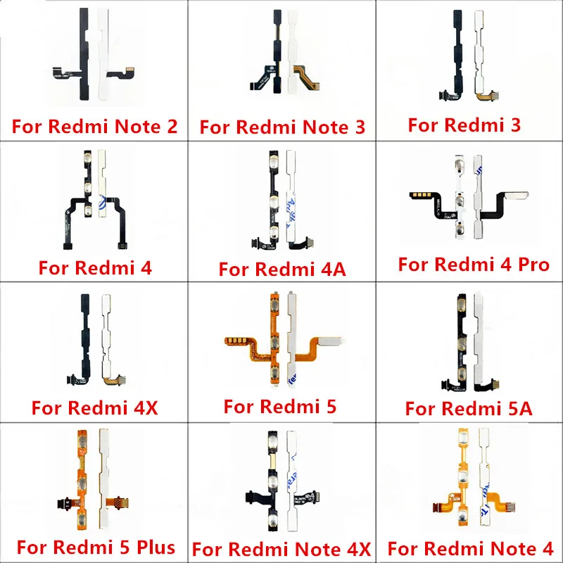Power-Switch Flex-Cable On-Off-Volume-Button Global-Version Xiaomi Redmi Note 2 5-Plus