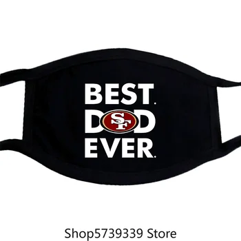 

49Ers Mask, Best Dad Ever Mask Washable Reusable Mask for Unisex Black