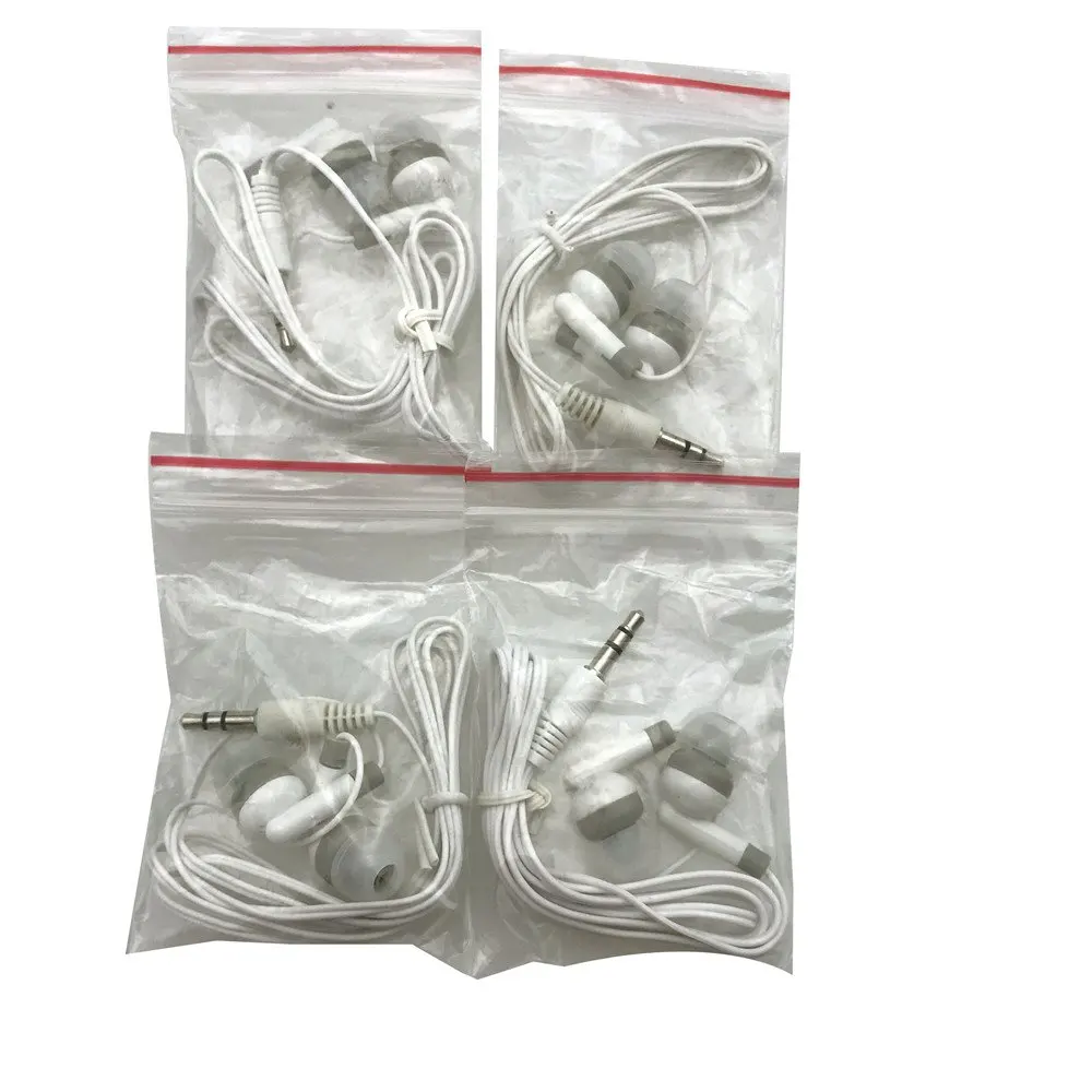 Bulk Earbuds Wholesale 100 Pack Disposable Ear Buds Bulk Individually