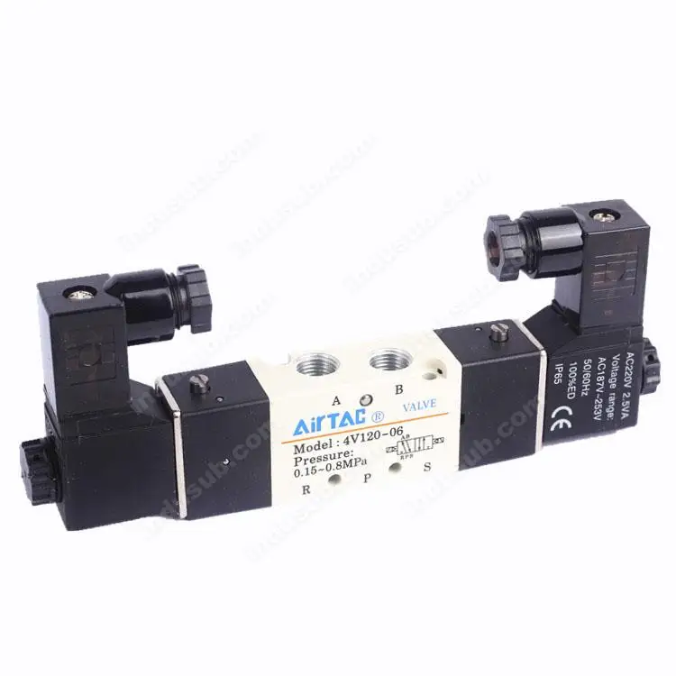 

Solenoid valve Pneumatic Airtac 4V110-06 two-position five-way cylinder control solenoid reversing Valve