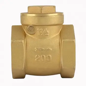 

DN32 Female Thread Brass Non-return Swing Check Valve 232PSI Prevent Water Backflow Check Valve
