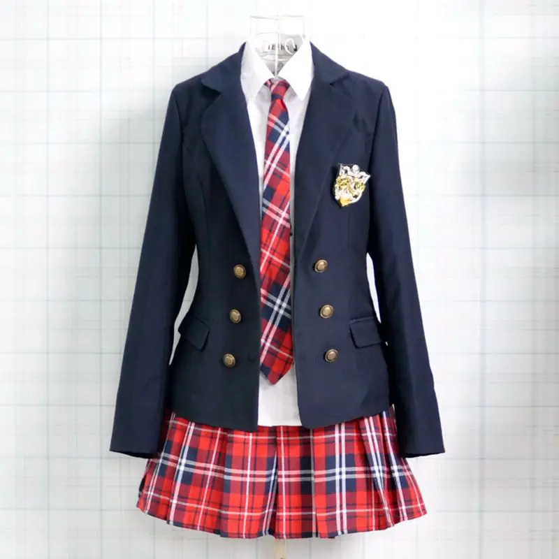 Высококачественная школьная форма с длинными рукавами для студентов, Япония и Южная Корея, Jk, школьная форма для мальчиков и девочек, комплекты для студентов