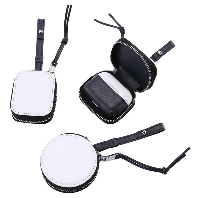 에어팟 프로용 대량 DIY 승화 블랭크 케이스, 1/2 품질 인쇄 가능 소형 지갑, 열 프레스용 PU 승화 케이스, 3 개