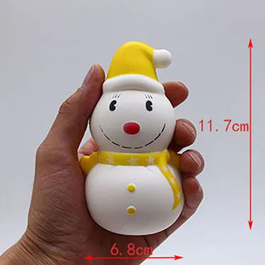 Игрушка tress Relief Squeeze Toys Рождественская игрушка снеговик PU моделирование мультфильм декомпрессионная мебель украшение Рождественская серия