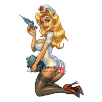 Sexy Anime Girl Sexy Nurse sticker instagram turkey Decal Suitable for SUV, RV, 4x4,trunk,wall,window