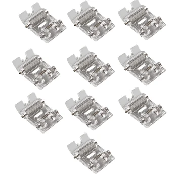 

10Pcs Home Electric Sewing Machine Presser Foot Leather Roller Presser Foot Leather Roller Presser Foot