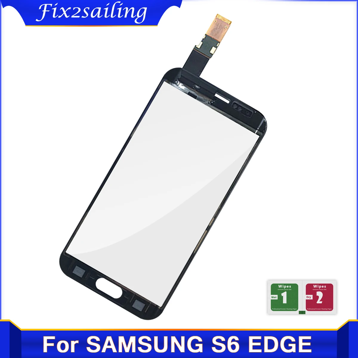Для Samsung Galaxy S6 Edge SM G925F G925 Сенсорная панель передняя внешняя стеклянная