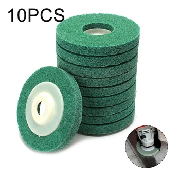 

100mm Hook&Loop Nylon Wheel 12P Pad Polishing Pad Board Sandpaper Disc Sanding