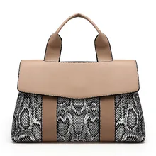 Деловые сумки для женщин Подушка Женская сумка через плечо змеиный принт индивидуальная застежка сумки Змеиный мешок большой емкости