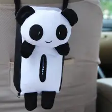 Многофункциональная автомобильная коробка для платочков лоток милый мультяшный тканевый ящик панда висячий орнамент Подушка интерьерные аксессуары коробка для салфеток