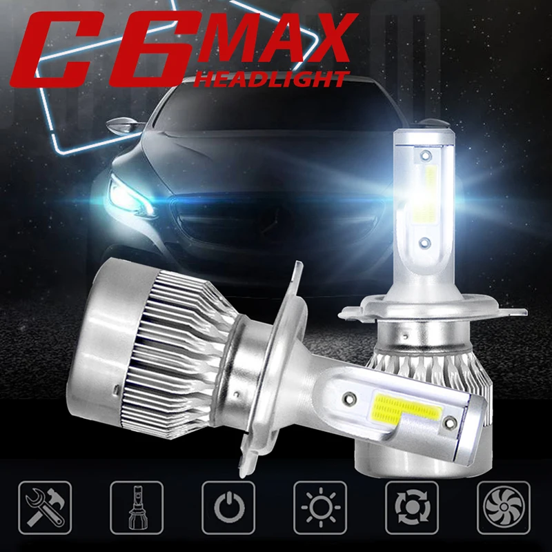 Модернизированный C6-Max автомобильный светильник h1 led дешевле чем C6 но более яркий