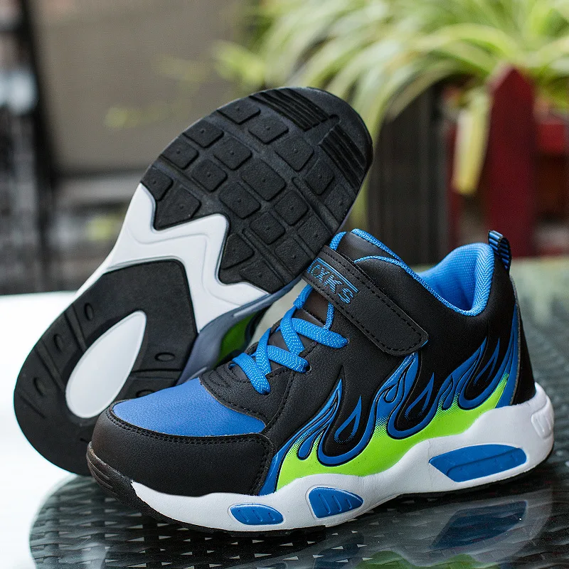 Детские спортивные shoes2018 стиль из сохраняющие максимальное количество тепла ботинки противоскользящая и износостойкая детская обувь с Баскетбол обувь