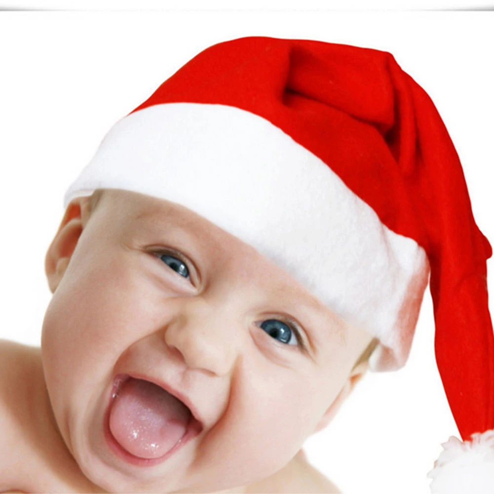 Pudcoco Новинка Рождество унисекс Санта-Клаус шапка теплые плюшевые эластичные шапка костюм для косплея