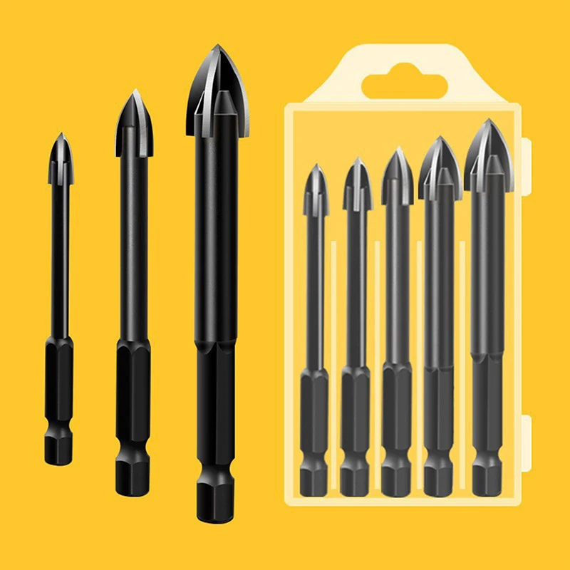 5pcs/set Efficient Universal Drilling Tool Cemented Carbide Drill Bit