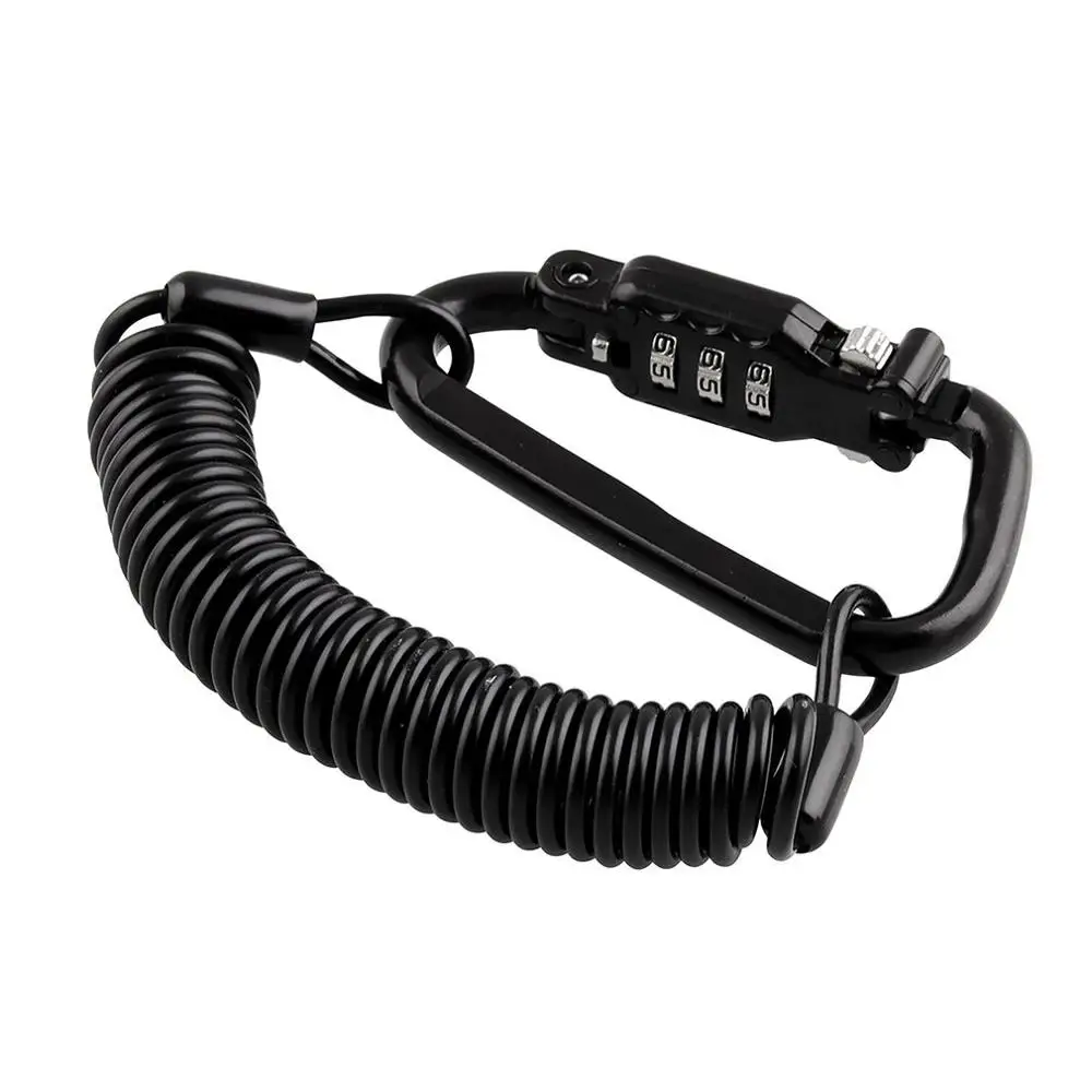 Motorcycle Helmet Password Anti-Theft Lock Universal Telescopic Spring Motorcycle Password Rope Lock Device