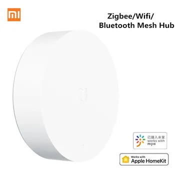 

New Xiaomi Mijia Multifunctional Smart Gateway ZigBee WIFI Bluetooth Mesh Hub Multimode Hub Work With Mi Home APP Apple Homekit