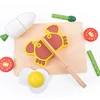 1PCS Wood Toy Magnetic Cutting Vegetables Cooking Food Pretend Play Simulation Kitchen Model Educational Toys For Children Kids 2