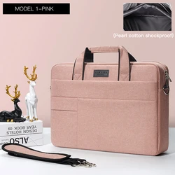 Durable Shockproof Laptop Bag for 12-15.6 Inch Devices - Stylish Sleeve Handbag (PINK 1)
