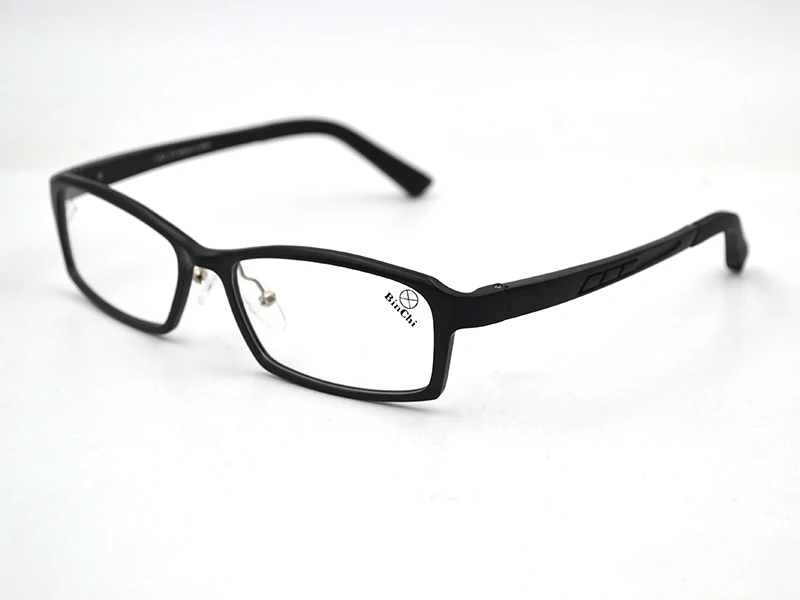 Men Finished Myopia Glasses Aluminum Magnesium Business Shortsighted Eyeglasses Frame Black Nearsighted Spectacles Spring Leg L3
