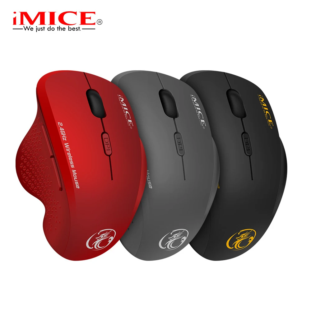 

Wireless Mouse Ergonomic Computer Mouse PC Optical Mause with USB Receiver 6 buttons 2.4Ghz Wireless Mice 1600 DPI For Laptop