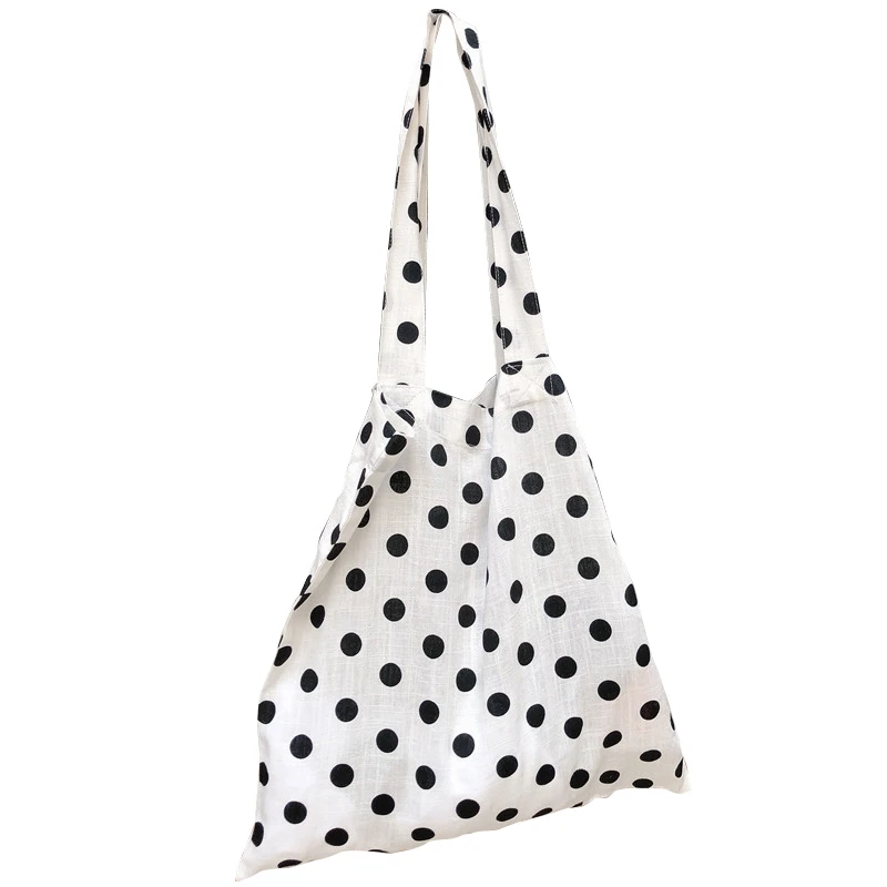

ABSF Polka Dot Cloth Crossbody Bags Cute Ladies Handbag Mini Casual Style Shoulder Bag Lazy Style Small Hanging Package