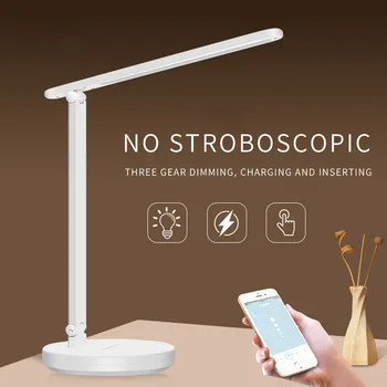 

Folding LED Desktop Touch Light Set Dimmable Eye Protection Reading Lamp Household Bedroom Decoration for Student