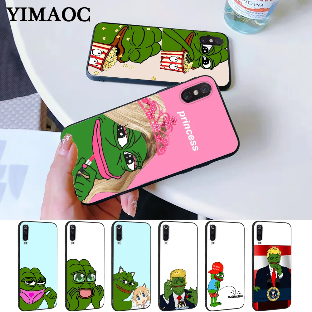 Meme Smug лягушка Пепе силиконовый чехол для Xiaomi 6 8 9 SE A1 A2 A3 Lite F1 Mix 2S MAX 3 9T Pro CC9E CC9 |