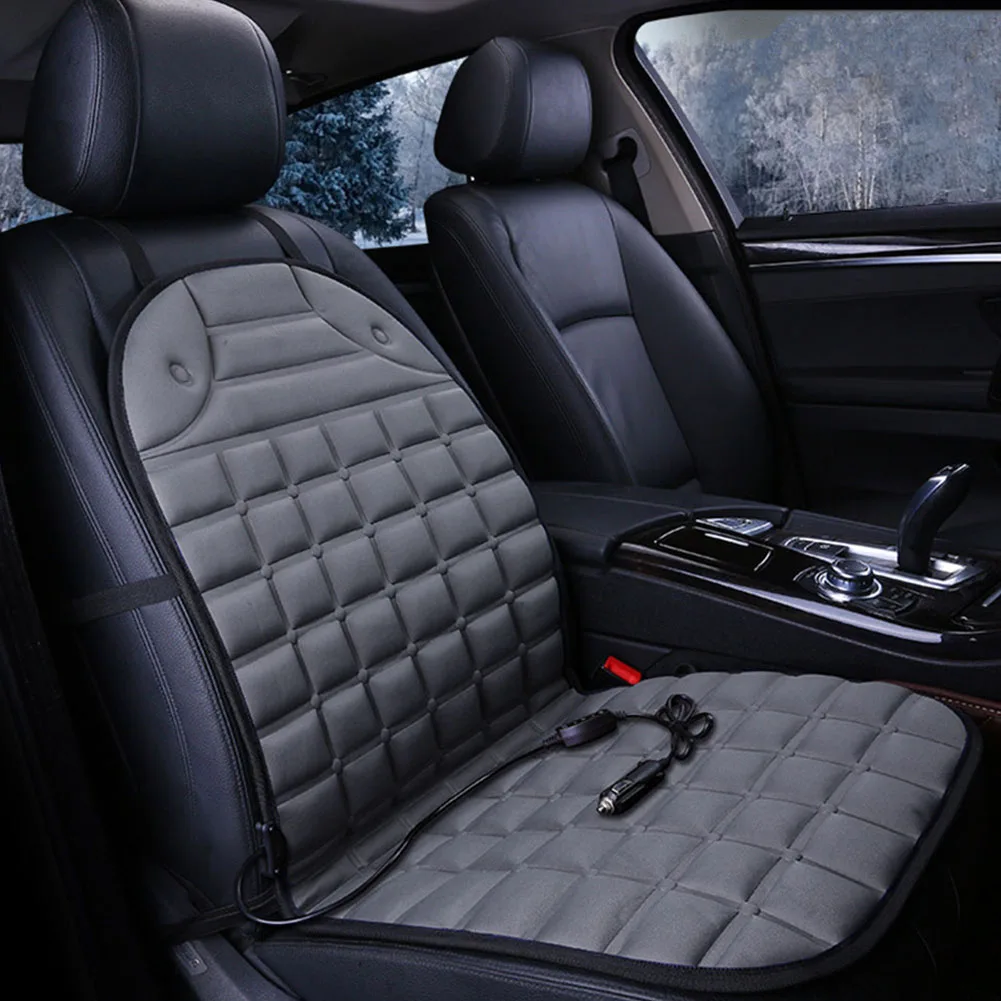 12V Heated Car Seat Cushion Cover Heater Warmer With Pad Adjustable Temperature Accessories Universal Winter | Автомобили и