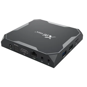 

50PCS X96 MAX PLUS Top-Box Android 9.0 Amlogic S905x3 Iptv Set Bt 1000m LAN quad core 4gb 32gb 64gb 8K