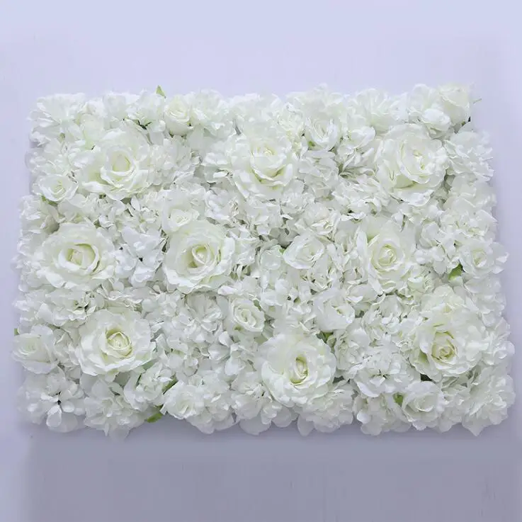 white Flower wall 60x40 см Искусственный цветок в виде кирпичной стены украшения дорожные ведущий гортензии пион розы романтическая свадебная АРКА павильон уголки Decor1A - Цвет: white Flower wall