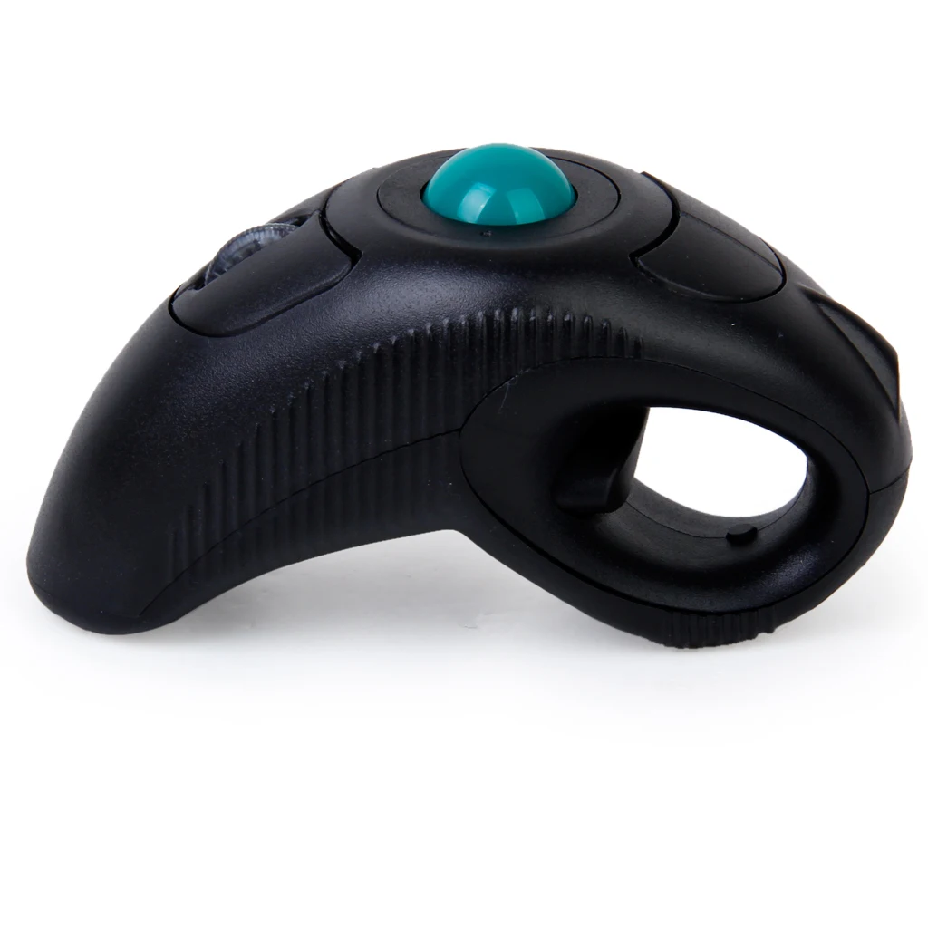 2.4GHz USB Wireless Trackball Mouse Handheld Thumb Finger Mice for Laptop Computer PC Tablet 10m Remote Control