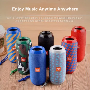 

Portable Waterproof Bluetooth Speaker Outdoor Subwoofer Wireless Speaker TF Card Loudspeaker Music Player FM Radio Colorful