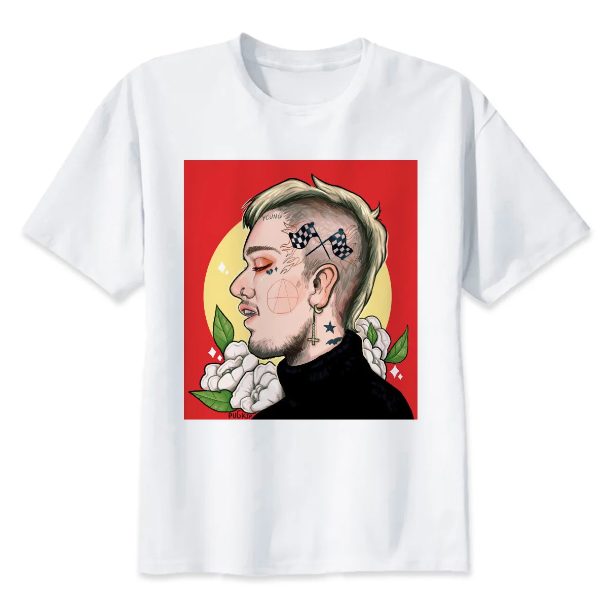 Новое поступление Lil Peep Man Футболка Хип-хоп рэп футболка на заказ футболка Забавные топы с рисунками - Цвет: 2304