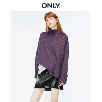 

ONLY Autumn Winter Women's Loose Fit Mock Neck Knit Sweater | 119313516