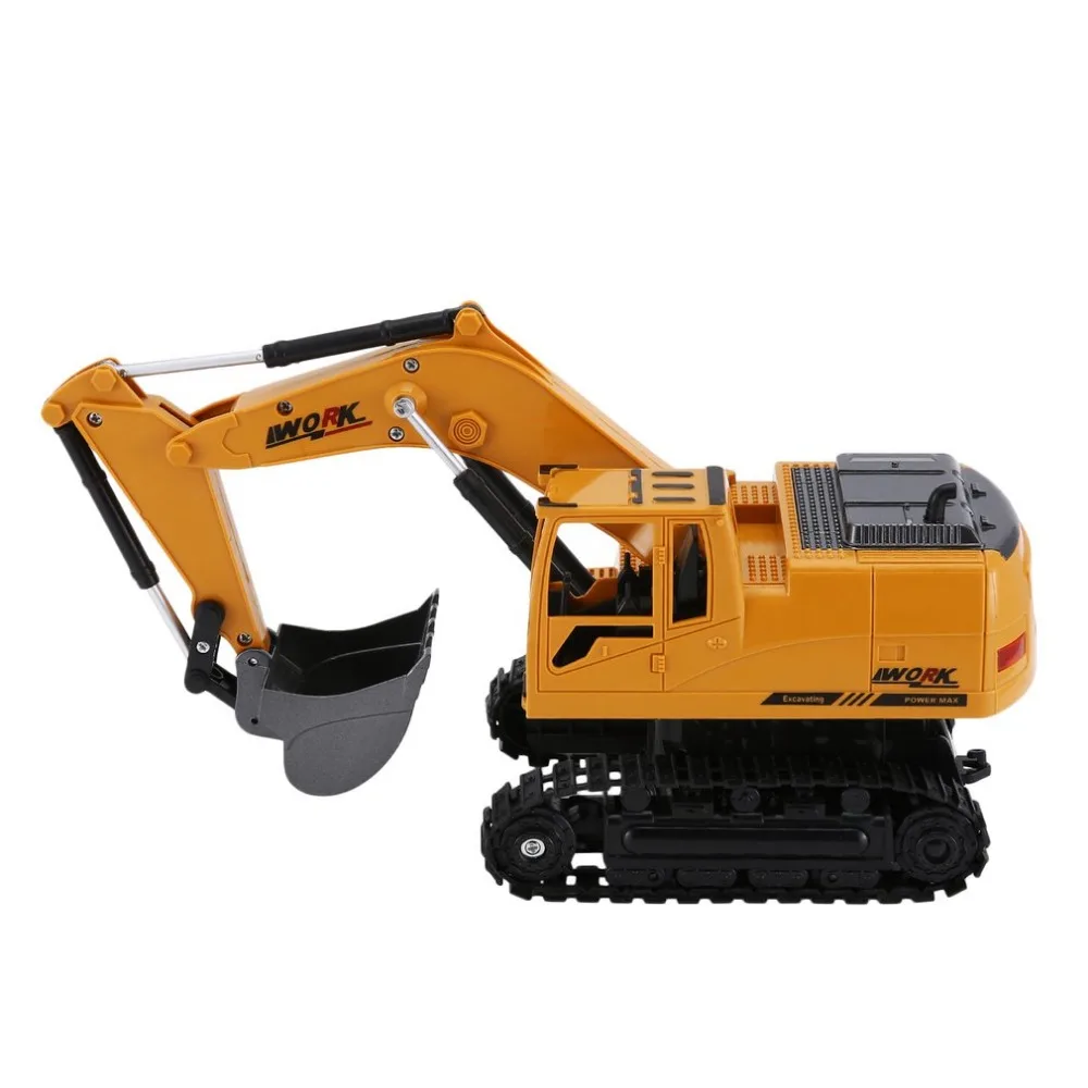 1:24 2,4G Моделирование RC экскаватор музыкальные игрушки и легкие игрушки для грузовых автомобилей RC 8CH RC инженерный автомобиль трактор детские подарки