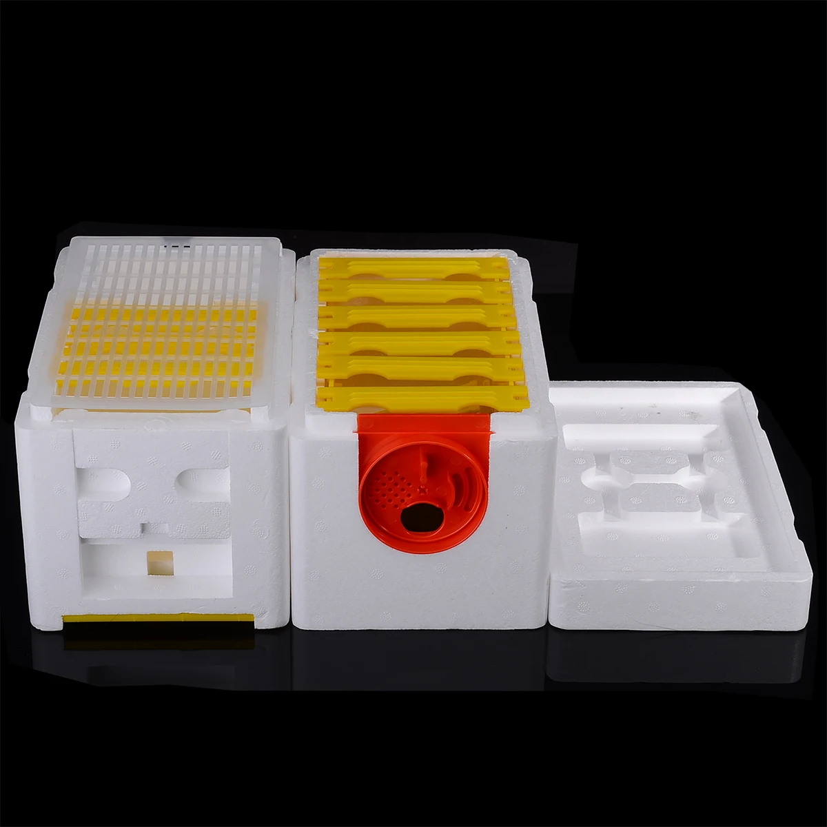 

1pc Foam + Plastic Pollination Box Auto Honey Beehive Frames Beekeeping Case Bee Hive King Pollination Box for Bee Mating Tools
