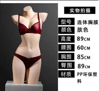 89cm Conjoined Chest Model Bras Female Mannequin Dummy Underwear Cloth Shop Model  Props Bust Bra Window Display Rack 1pc C697 - Mannequins - AliExpress