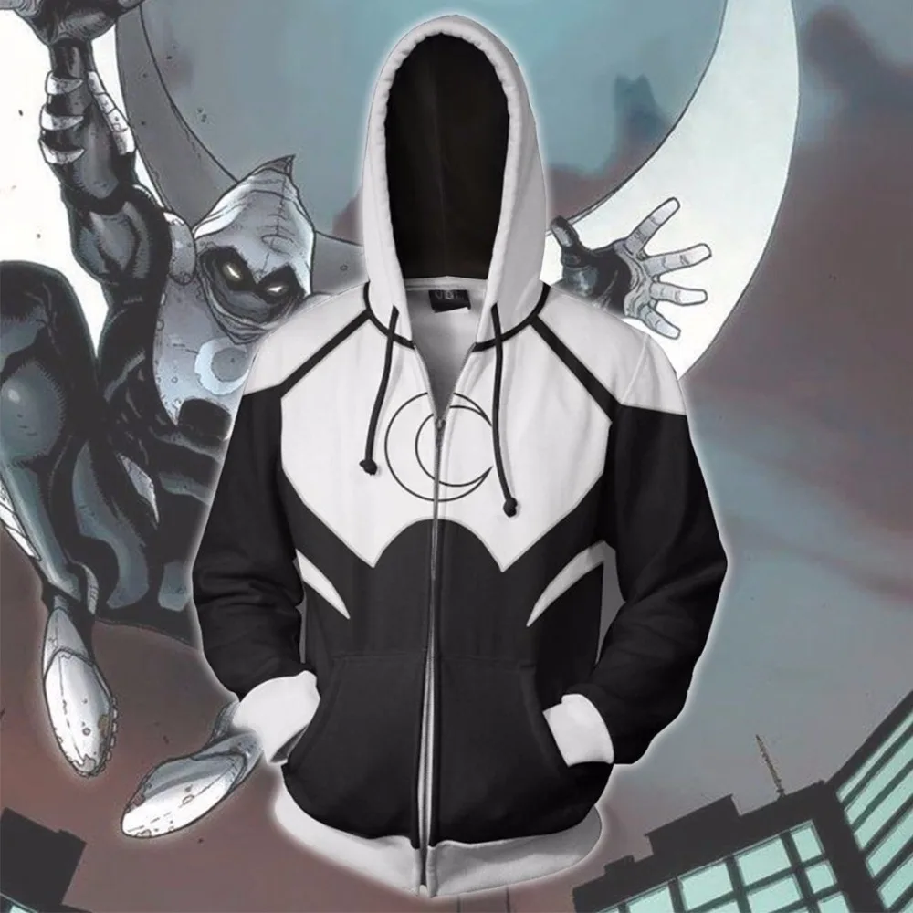 2019 мужская толстовка с 3D принтом Fallout Moon Knight повседневный спортивный костюм на