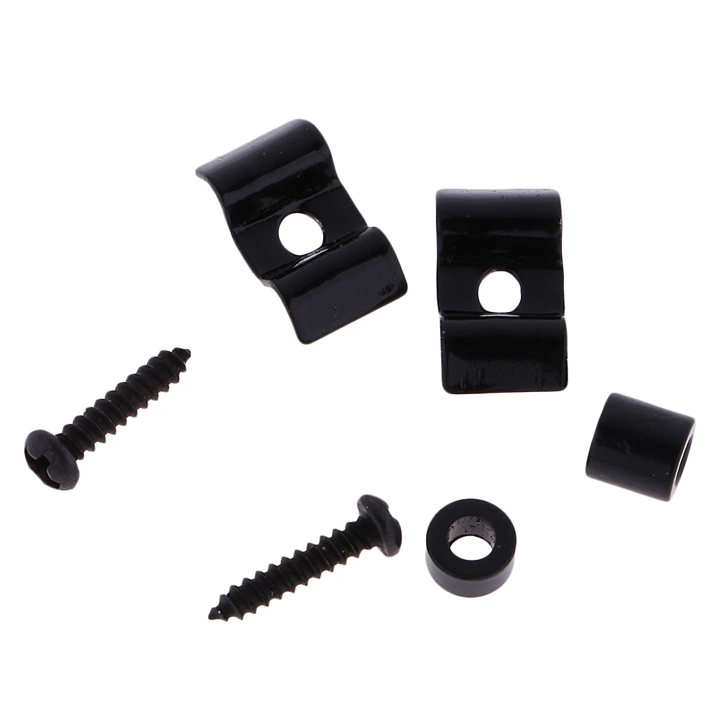 Set of 2 Metal Guitar String Tree Retainers for Stratocaster Squier Electric Guitar