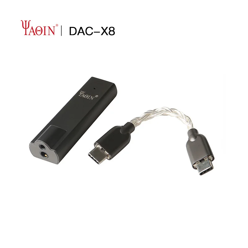YAQIN DAC-X8 AK4493EQ порт able DAC усилитель 768 кГц/32 бит DSD512 с выходным портом 3 5 мм/2 мм |