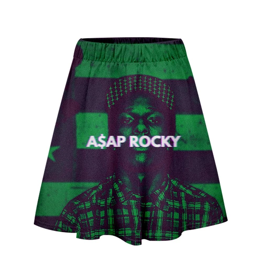 ASAP ROCKY 3D печатных юбки для женщин Мода Kpop Стиль Горячая Распродажа короткие юбки Повседневная Уличная юбка подходит для лета