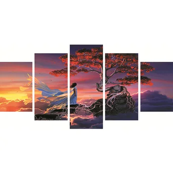 

Canvas Diamond Painting Needlecrafts Painting Office Crafts Decor Rhinestone Living Room 5D DIY