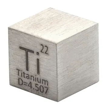 

High Purity Titanium Metal 10mm Density Cube 99.95% Pure for Element Collection