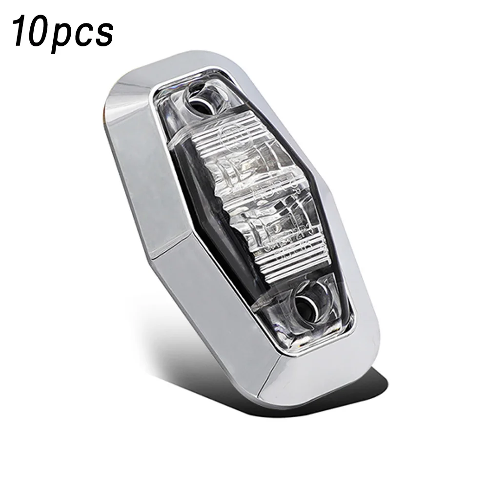 10* Боковые габаритные индикаторы для грузовиков 12V 2 светодиодный фонарь 6000K водонепроницаемый прочный и практичный