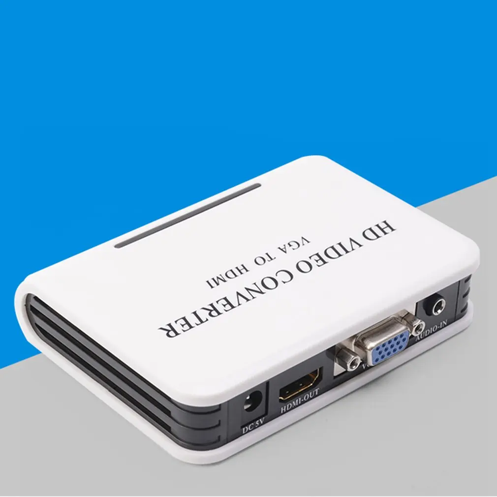  Mini 1080P VGA a HDMI 1080P Full HD HDTV Video Converter Box Adattatore per il Computer Portatile D