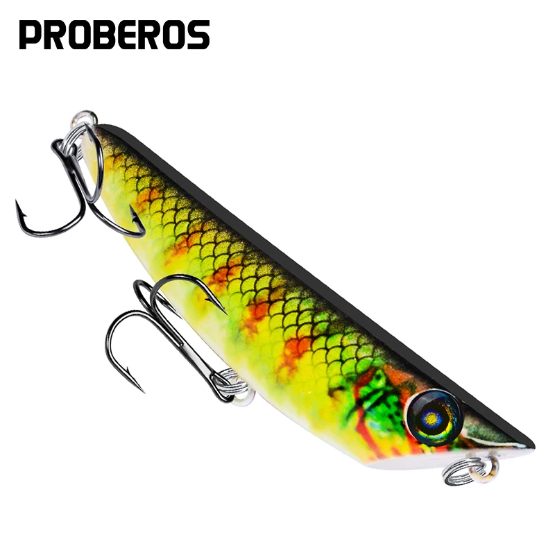 PROBEROS Popper приманка для рыбной ловли 3 27-83 мм рыболовная снасть 6 цветов приманки 9 г-0